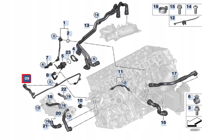 фото №1, Модуль измерительный термостата scr bmw x4 g02, линия 11538584875
