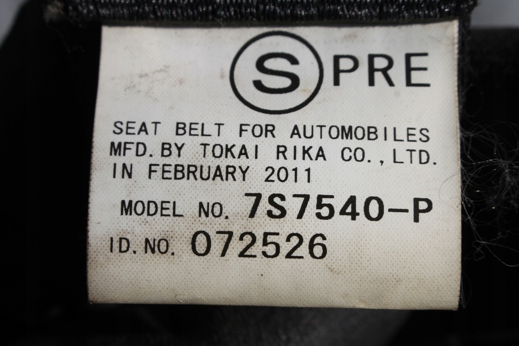 фото №5, Pas безопасности правый перед toyota rav4 iii lift 06-12