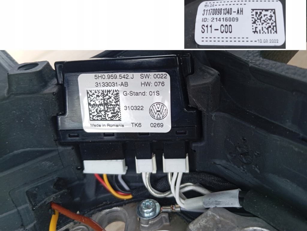 фото №12, Vw golf viii 8 5h0 passat b8 tiguan воздуховод кожа performowana + лепестки переключения