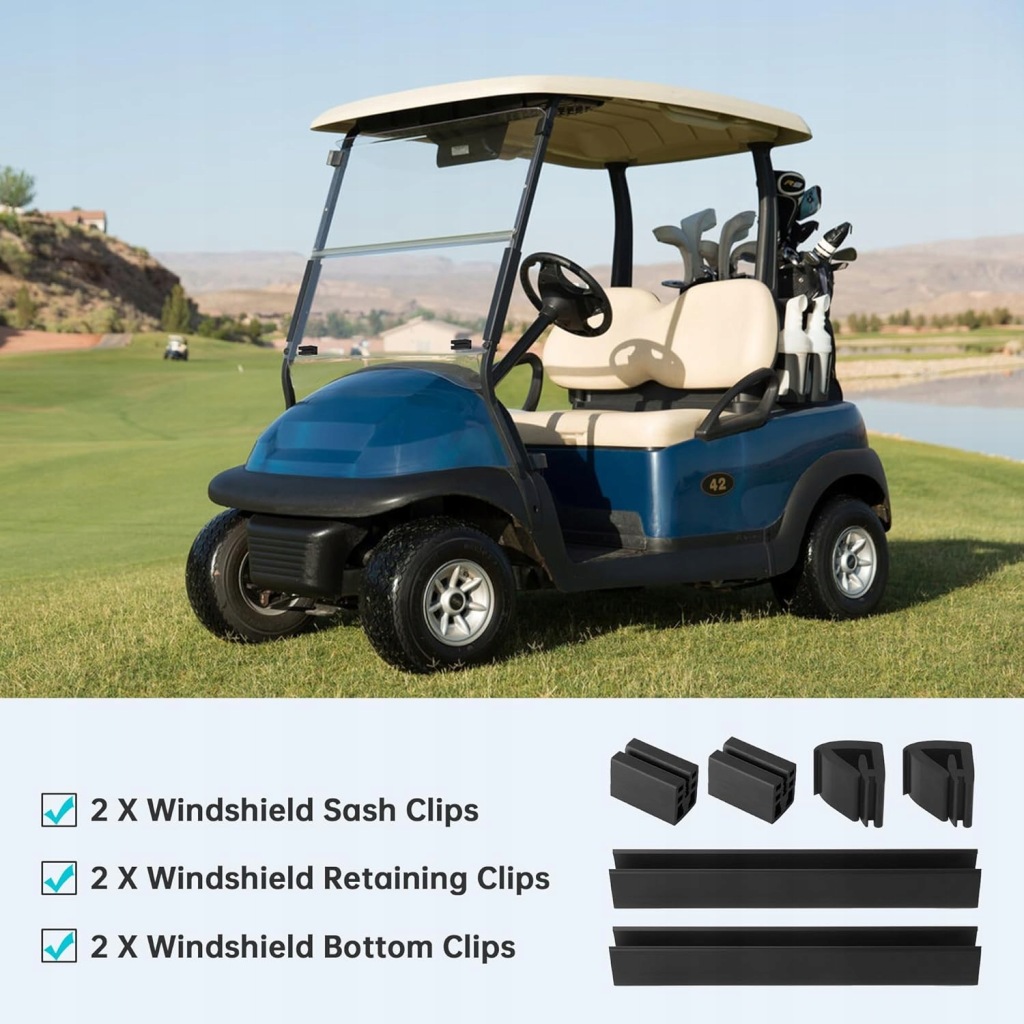 фото №8, Кліпса na скло передня скло 10l0l do підрамник golfowego ezgo yamaha + безкоштовно