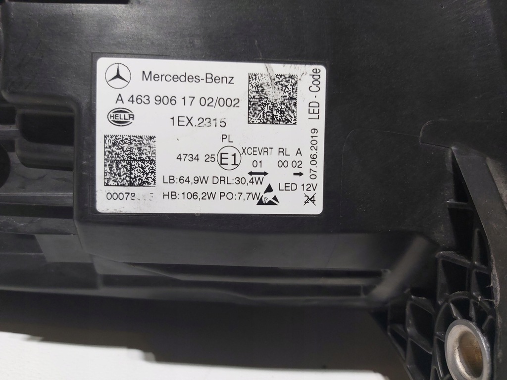 фото №7, Лампа права ліва перед mercedes g klasa w 463 lift a4639061802