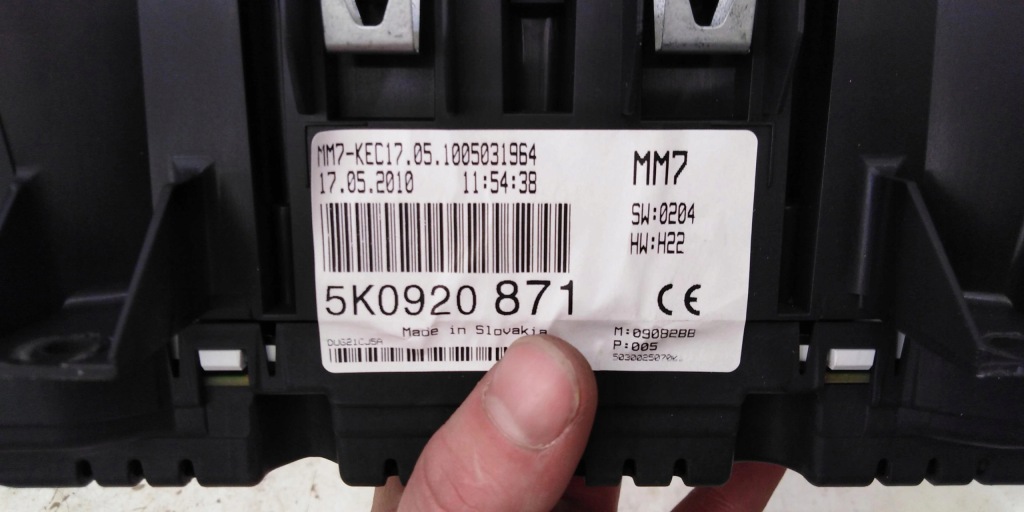 фото №9, Vw golf vi 6 1.4 tsi лічильник приладова панель 5k0920871