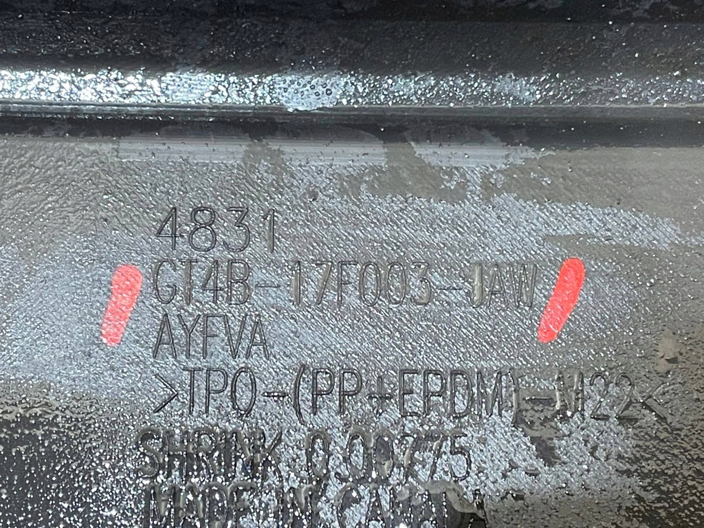 фото №9, Ford edge mk2 ii 14-18 бампер перед передній