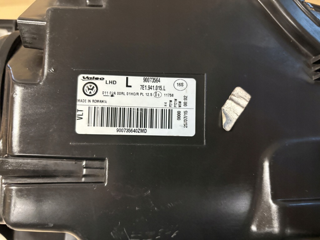 фото №11, Vw transporter t6 лампа левый перед обычная 7e1941015l