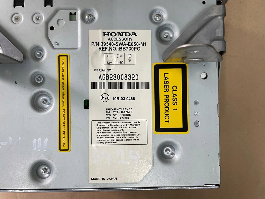 фото №6, Honda cr-v iii радио навигация 2vn3 39540-swa-e050-m1 с код