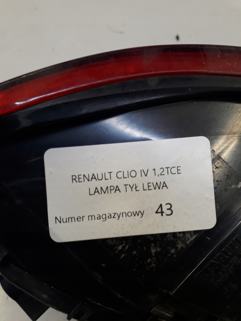 фото №5, Renault clio iv лампа левая задняя
