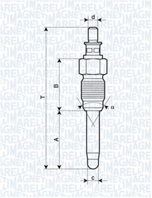 Свічка розжарювання magneti marelli 062900059304 Ціна