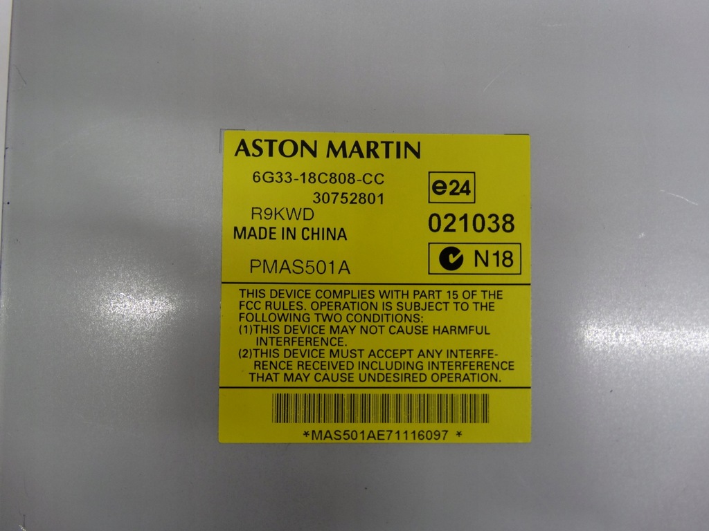 фото №6, Aston martin db9 dbs virage vantage підсилювач підсилювач 6g33-18c808-cc