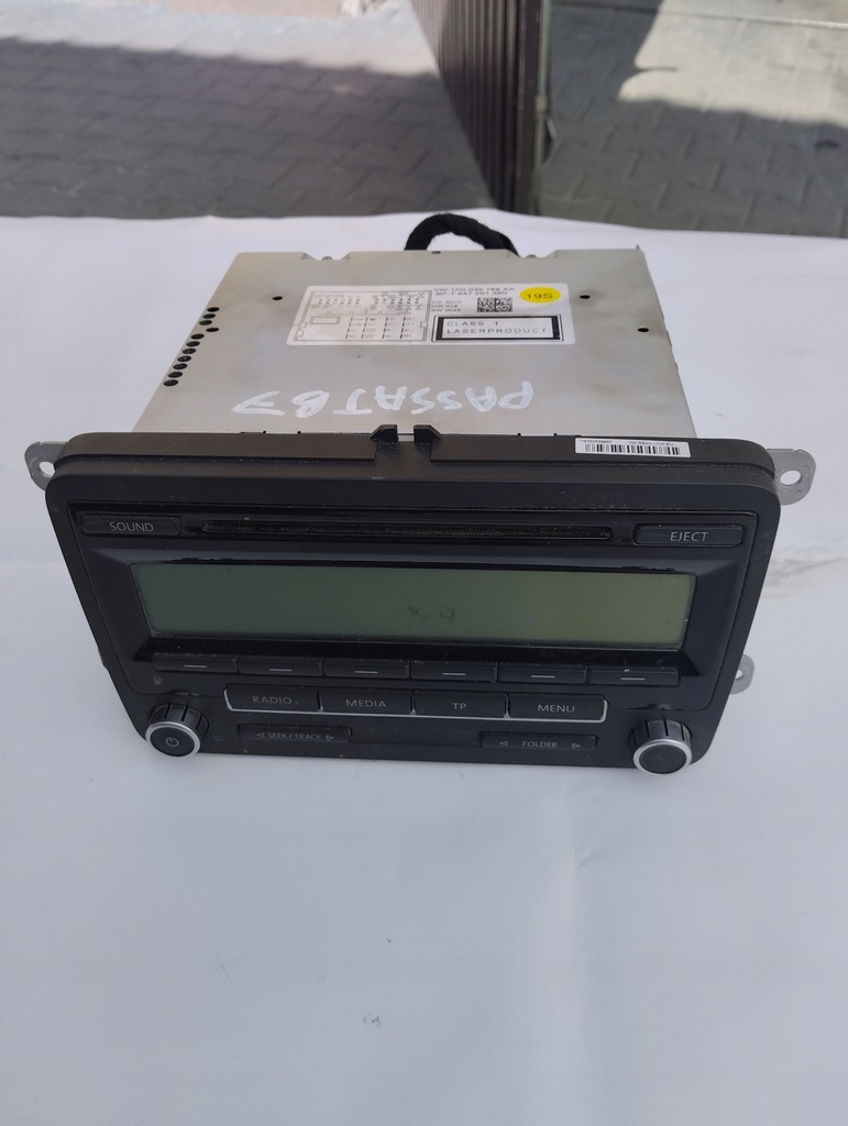 фото №1, Радіо радіопрогравач vw golf vi passat b6 b7 eos tiguan i 1k0035186aa