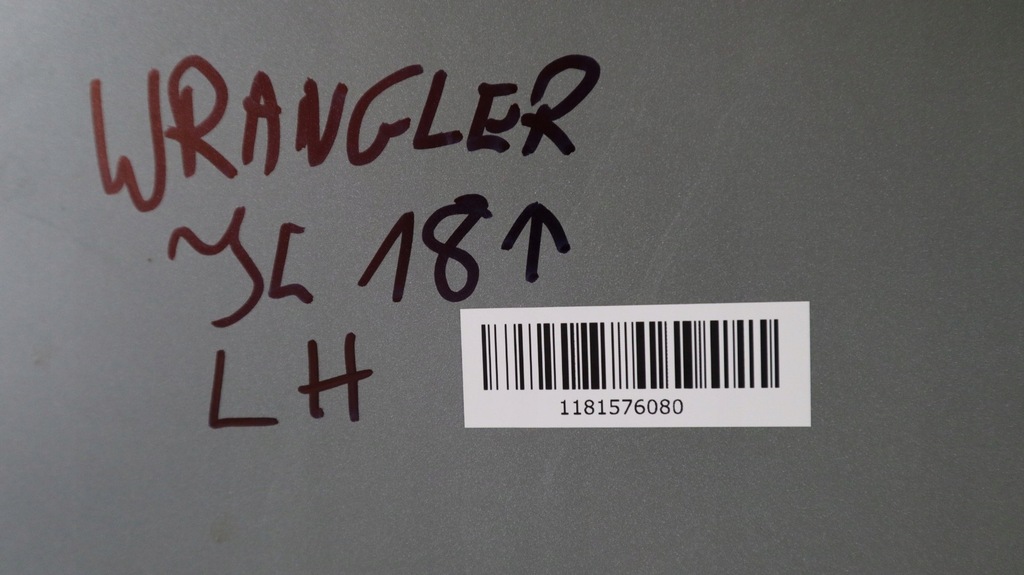 фото №9, Jeep wrangler jl 18- крыло левый перед pw7 bright white