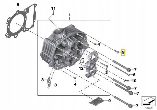 Купить Болт isa bmw r 1200 gs r 1250 gs оригинальный 07129907401