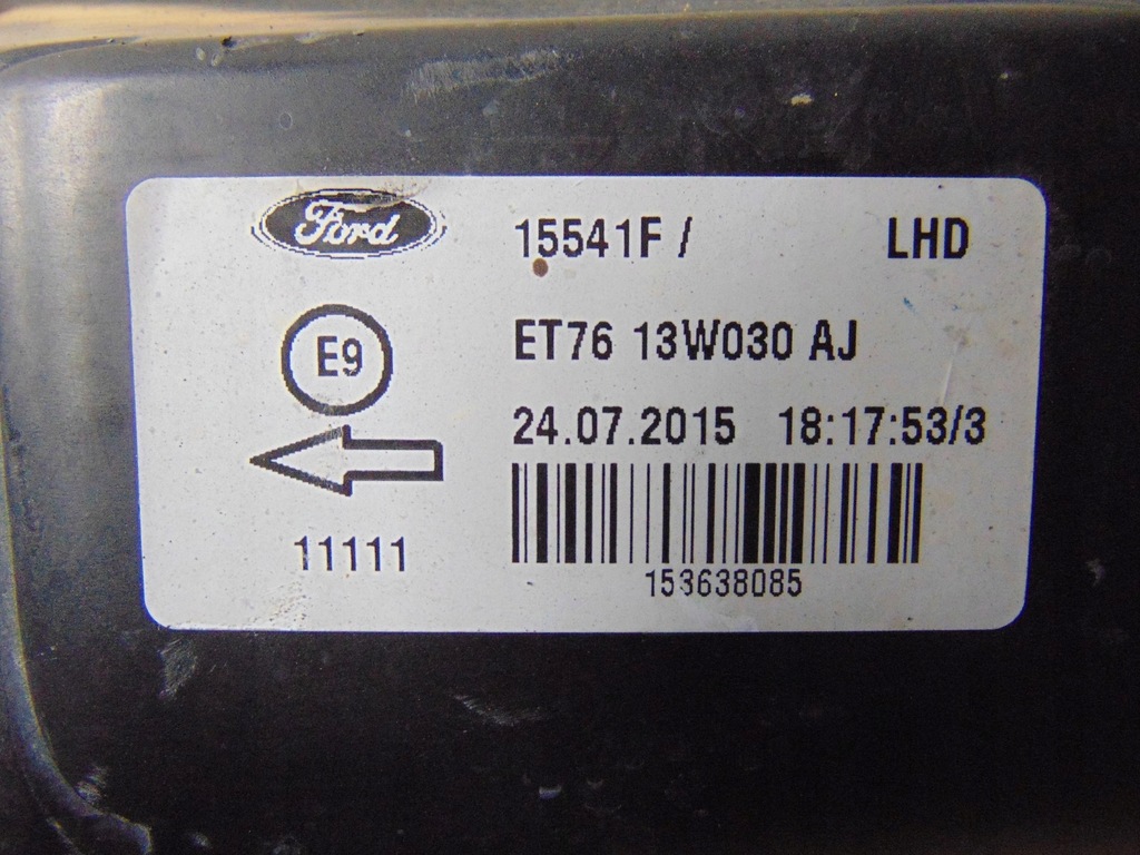 фото №16, Лампа левая перед ford transit courier europa