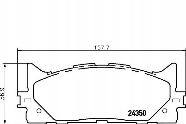 фото №1, Textar гальмівні колодки гальмівні toyota перед camry 06- aur