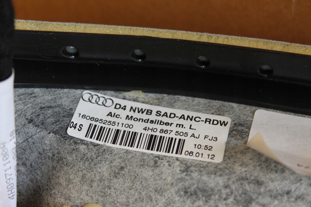 фото №8, Стеля alcantara fj3 audi a8 s8 4h d4