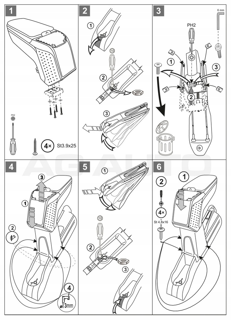 фото №7, Підлокітник з адаптер do ford ka+, 2016-2021, arm2-black