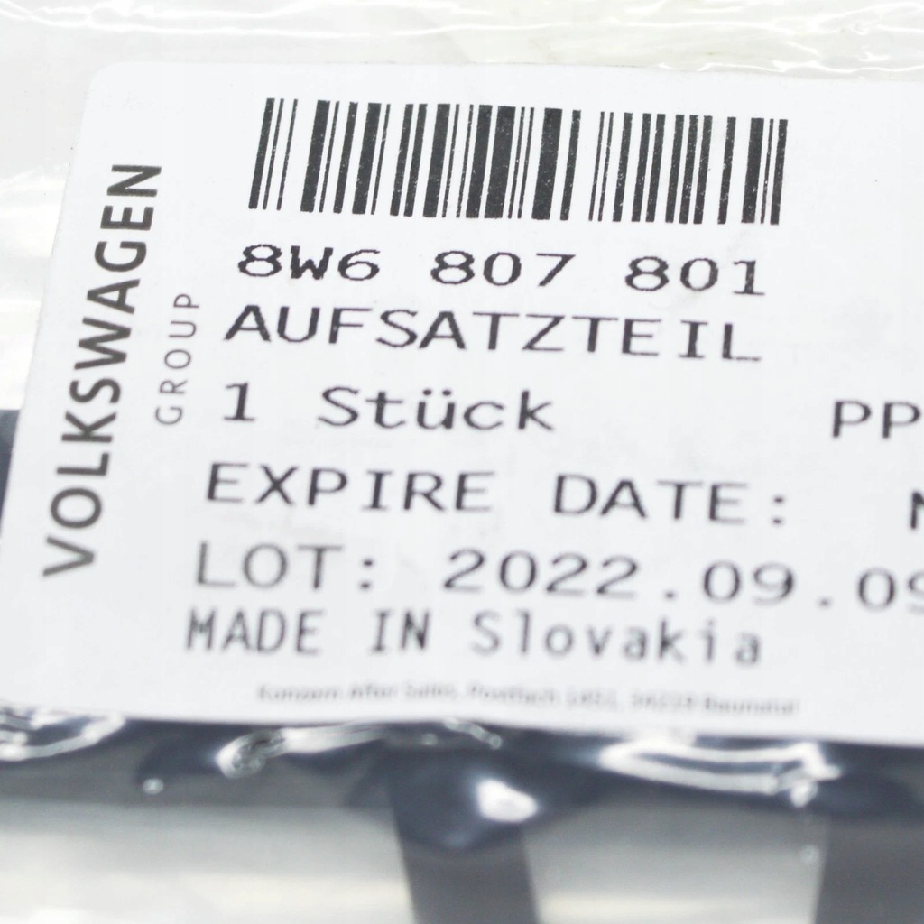 фото №7, Audi rs5 8w6 молдинг декоративная верхней передней решетка 8w6807801