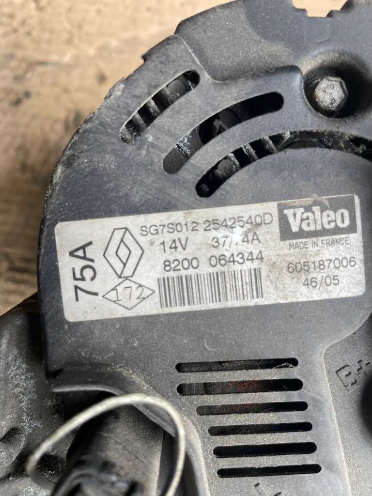 фото №3, Renault генератор 8200064344