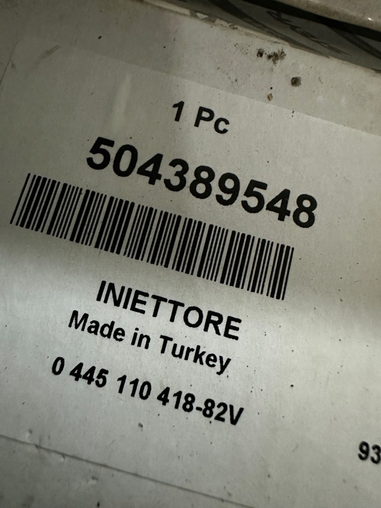 Инжектор форсунка 504389548 0445110418 jumer ducato daily boxer Недорого