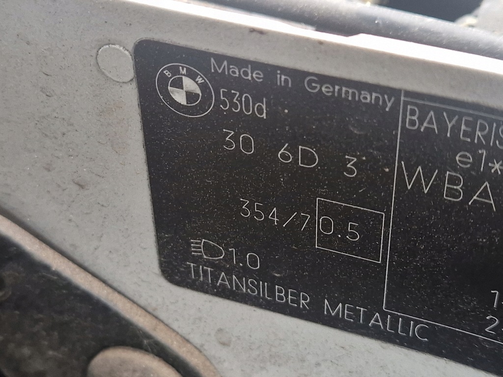 фото №12, Крыло левый передний bmw e60 titansilber