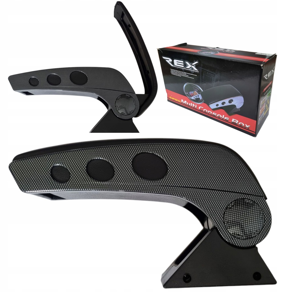 фото №7, Подлокотник do автомобиля - карбон - универсальный откидной /подъемный опора