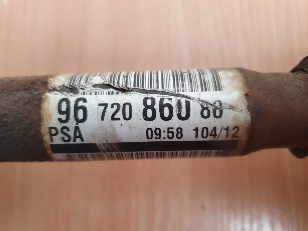 фото №8, Приводной вал перед правая 9672086080 левая 9672085980 citroen ds4 1.6 thp
