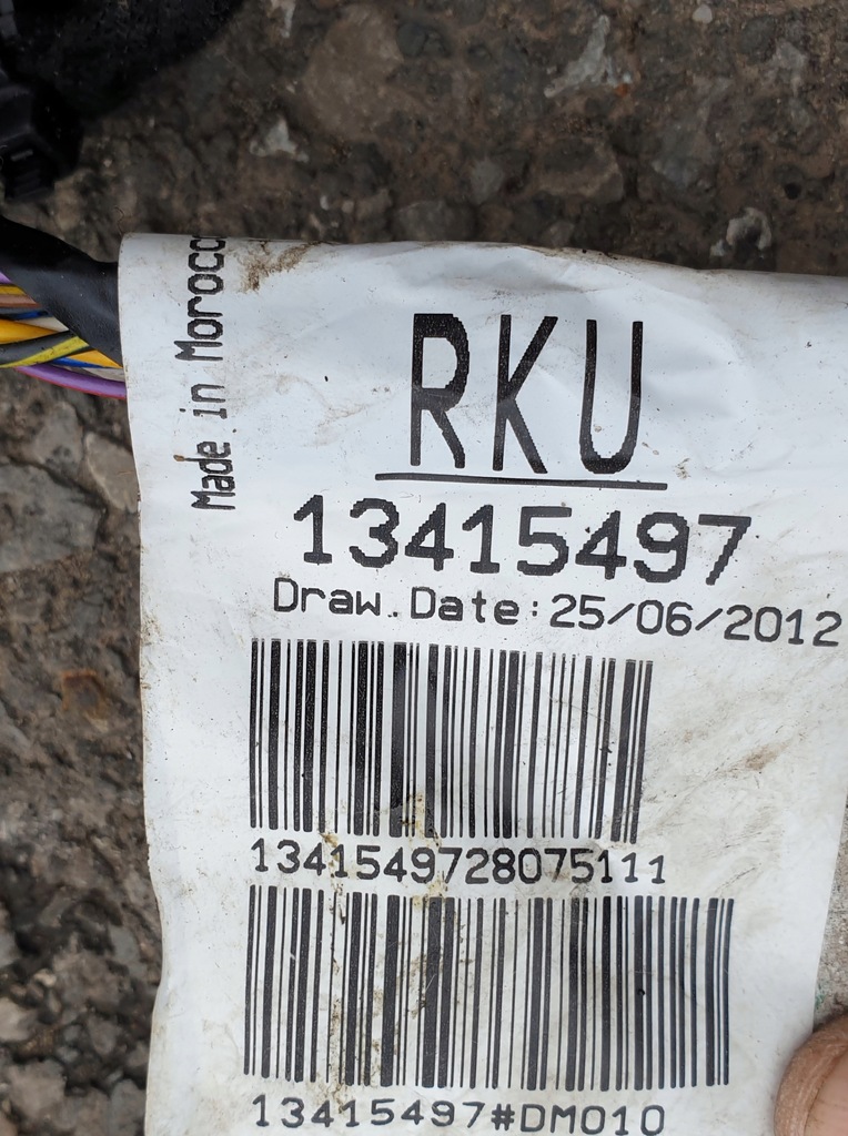 фото №10, Електропроводка джгут консолі панелі opel corsa d lift оригінальний номер eu