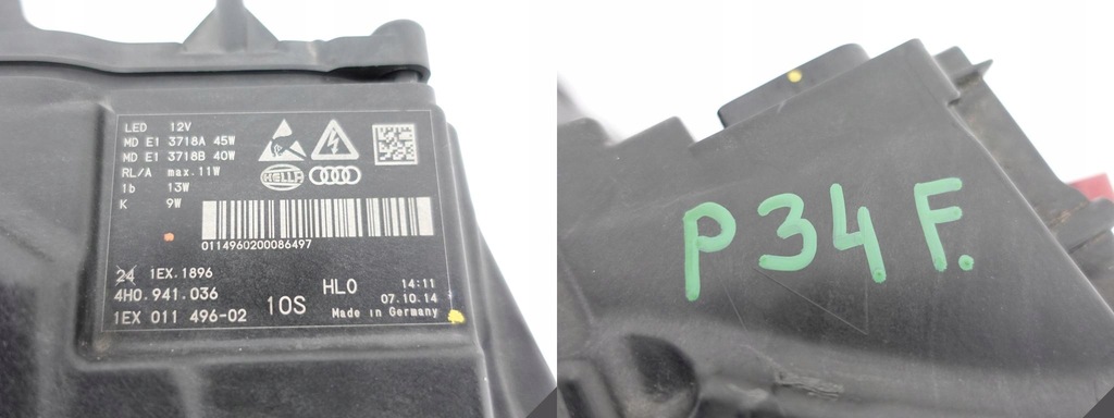 фото №12, Audi a8 s8 4h0 d4 lift 13-17 лампа matrix full led