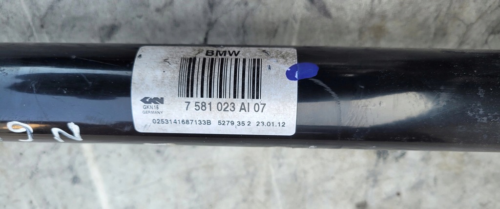 фото №5, Привідний вал лівий задня задня bmw f10 f11 7581023