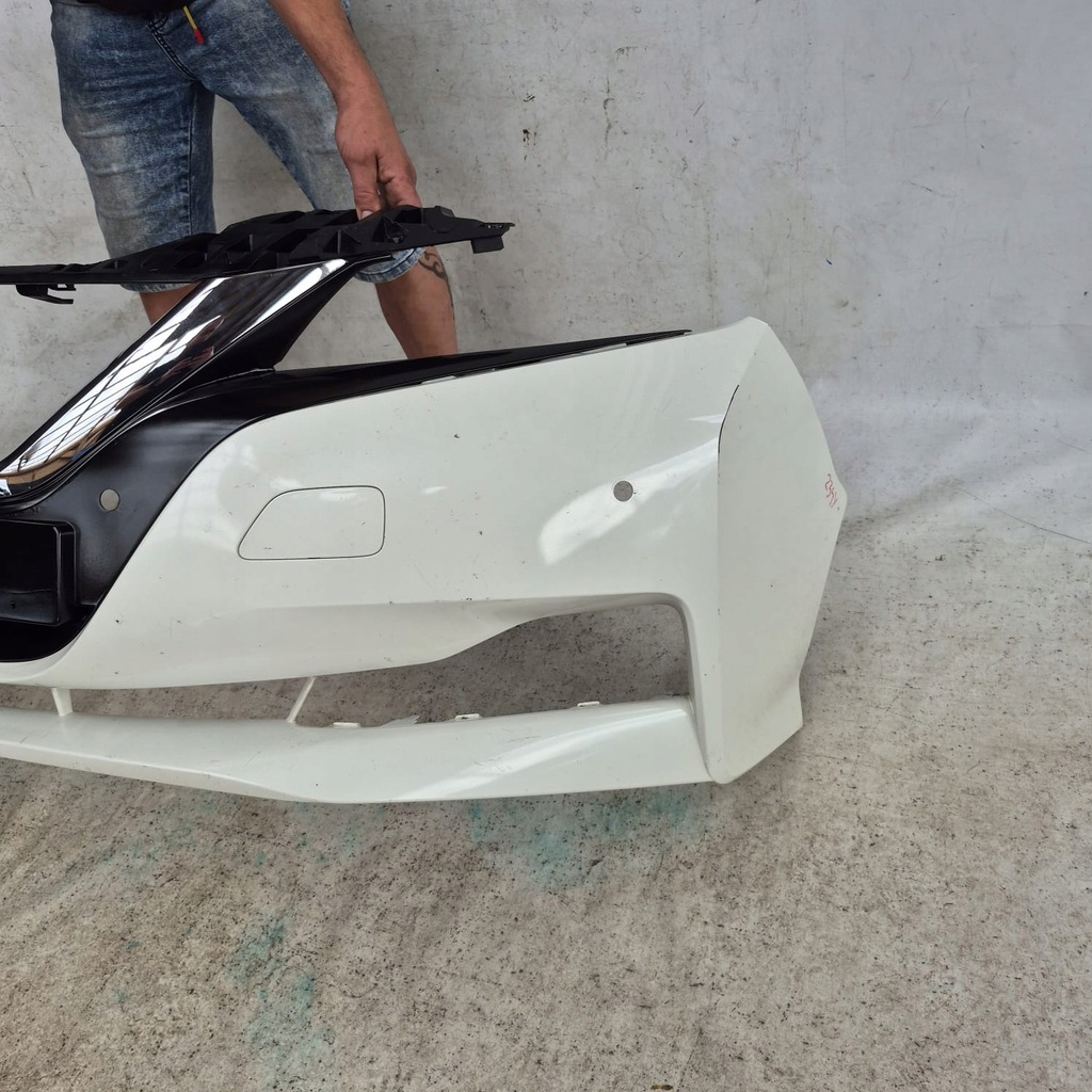 фото №7, Nissan leaf ii 2 17- бампер перед передній решітка радіатора 620225sh0h