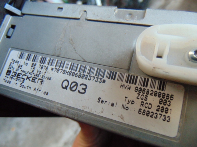 фото №4, Радіо rcd2001 vw crafter sprinter 906 vito 07-