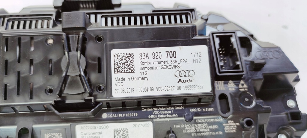 фото №7, Лічильник прилади віртуальний cockpit audi q3 83a920700