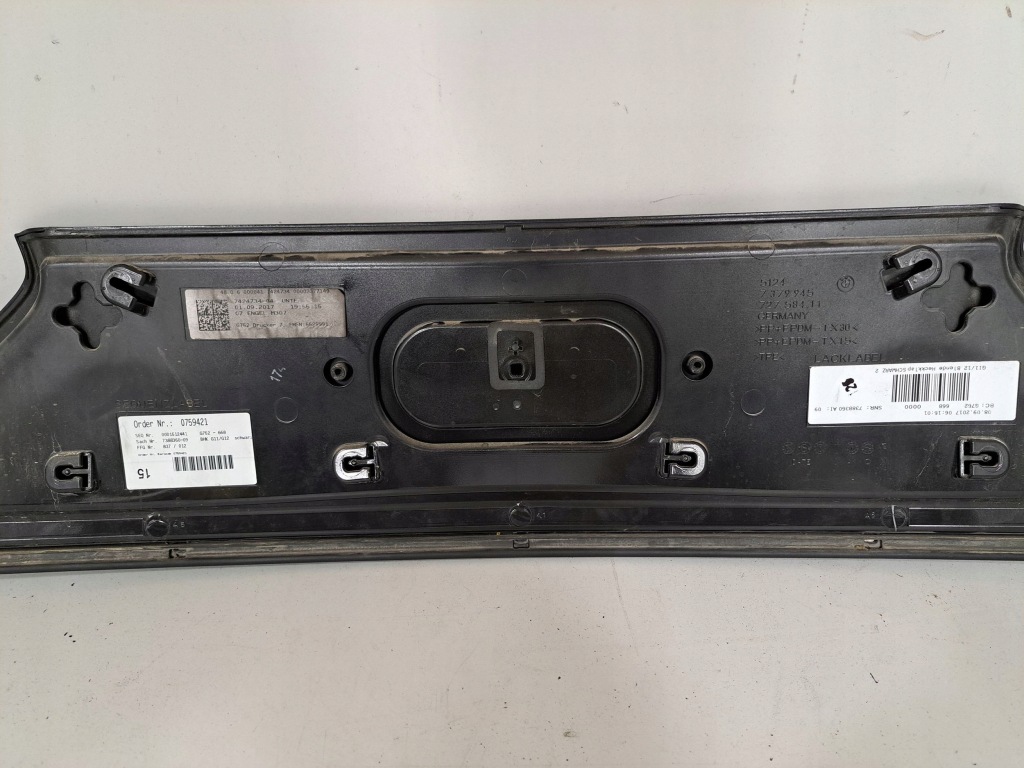 фото №11, Bmw 7 g11 g12 2017 задня кришка багажника багажника