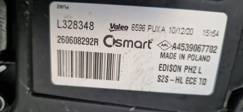 фото №6, Smart fortwo full led лампа передня ліва