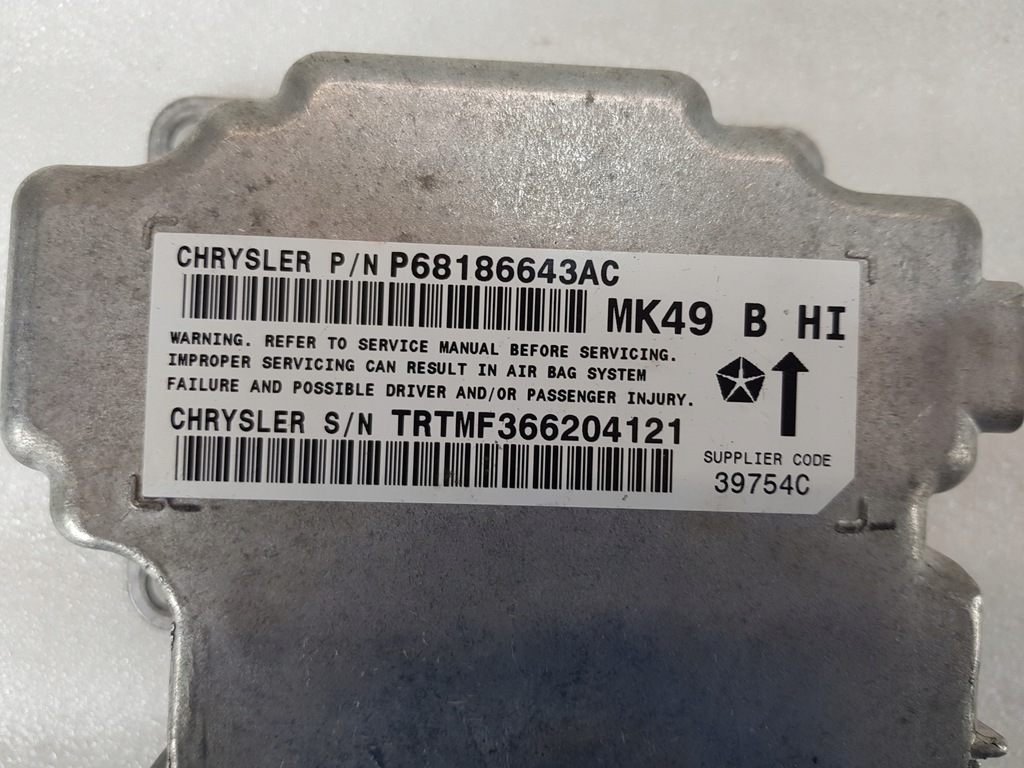 фото №4, Jeep compass chrysler датчик модуль подушка безпеки