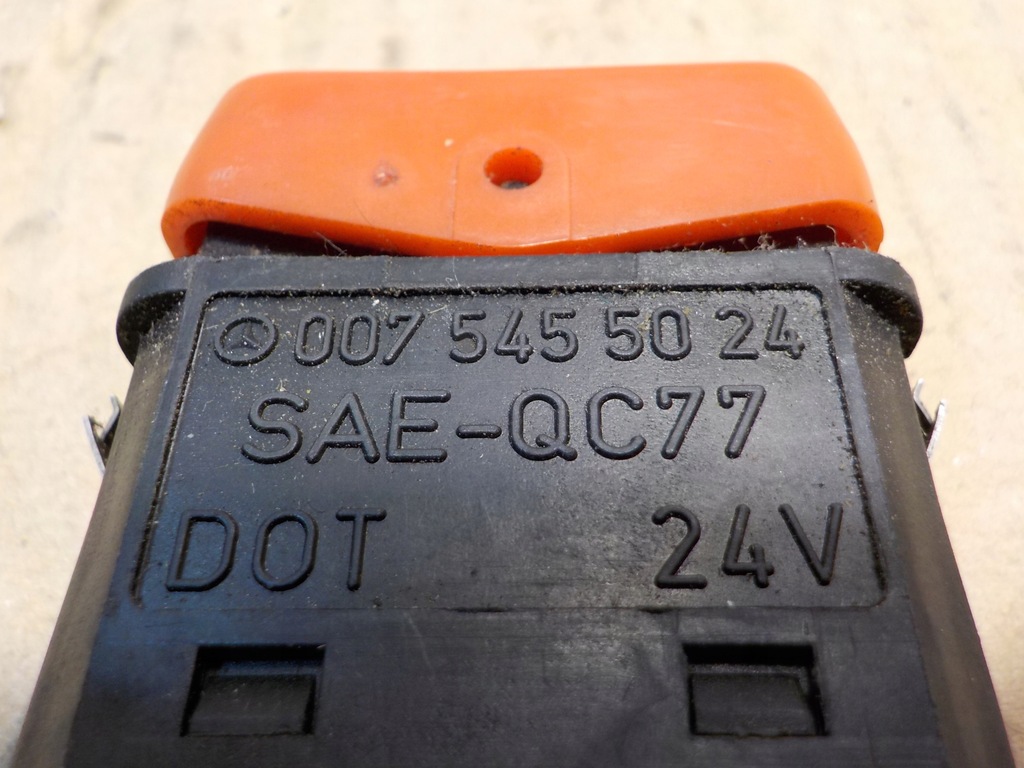 фото №7, Mercedes - benz atego выключатель / переключатель 0075450524 свет аварийная