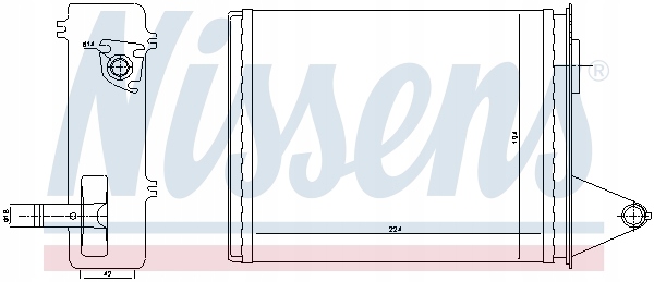 фото №12, Отопитель 223x195x42 fiat palio siena strada 1