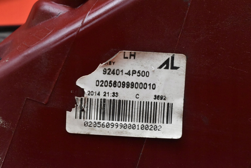 фото №8, Лампа левая задняя задняя 92401-4p500 hyundai i20 1 i 5d hb lift 12-14