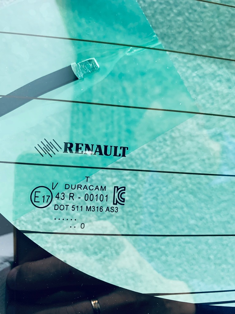 фото №3, Скло задня nowa renault clio iv hbk 2013- оригінальний номер оригінал