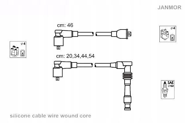 фото №1, Janmor дроти запалювання kpl. opel