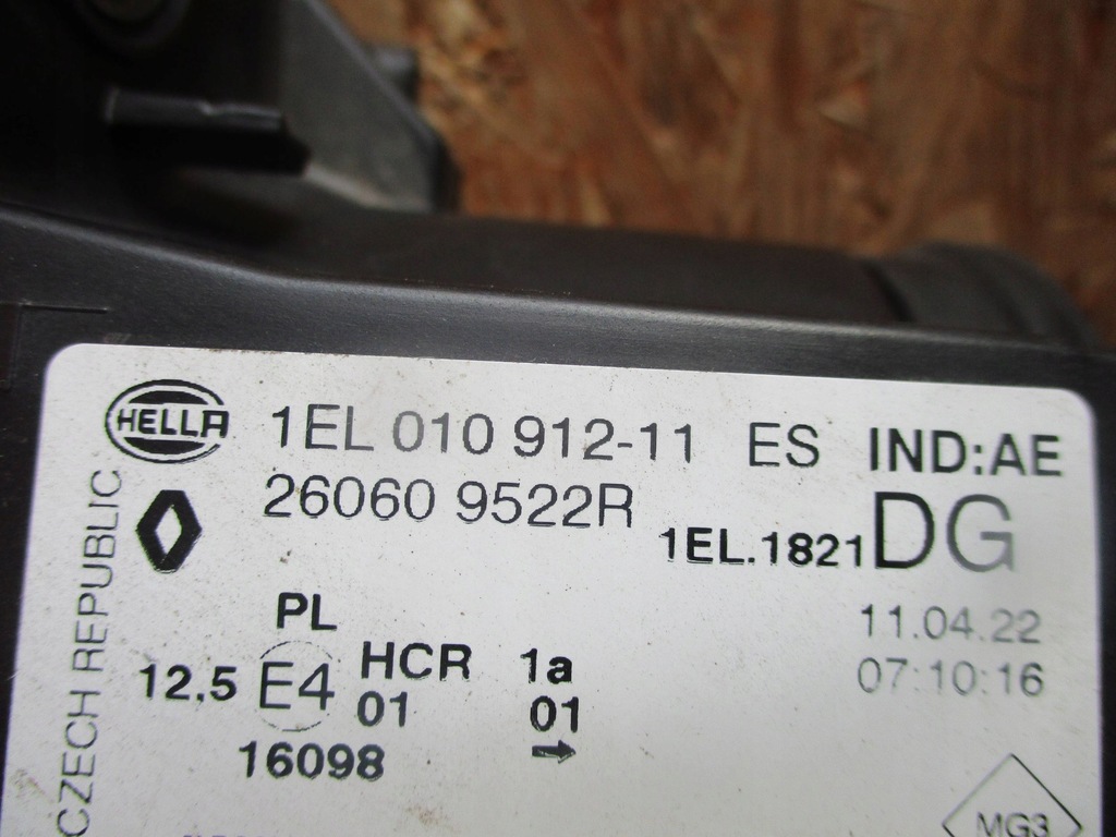 фото №10, Лампа перед передняя левая renault zoe 12-