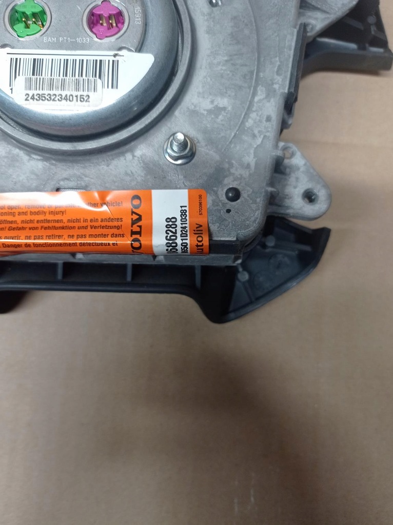 фото №6, Подушка повітряна подушка безпеки водія volvo s80