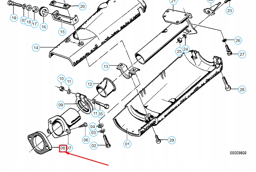 Bmw 3 e30 прокладка колонки кермового 32311112686 1112686оригінальна Зі Шроту
