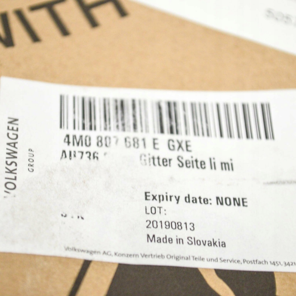 фото №6, New audi q7 4m передняя часть бампер left сторона решётка 4m0807681e gxe