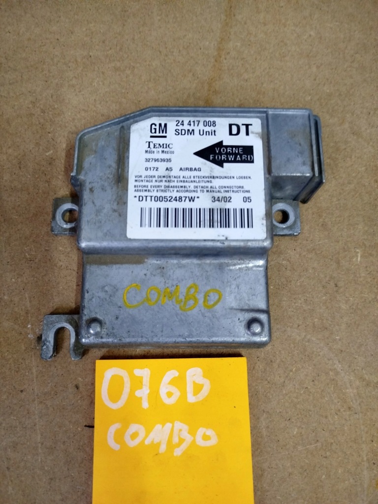 фото №1, Модуль подушок повітряних opel combo c 24417008