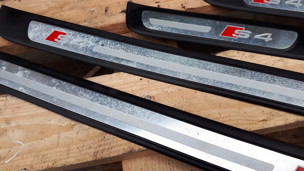 фото №3, S4 b8 a4 молдинг накладки накладки пороговые sline