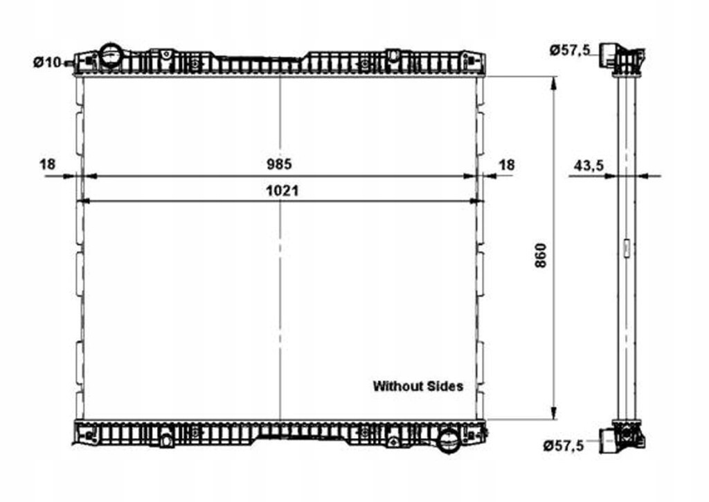 фото №1, Радіатор wody scania r 860 990 40