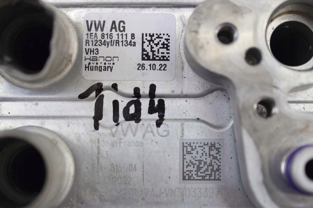 фото №8, Vw id4 клапан кондиціонер 1ea816111b audi q4 1ea816111b теплообмінник тепла 1ea816111