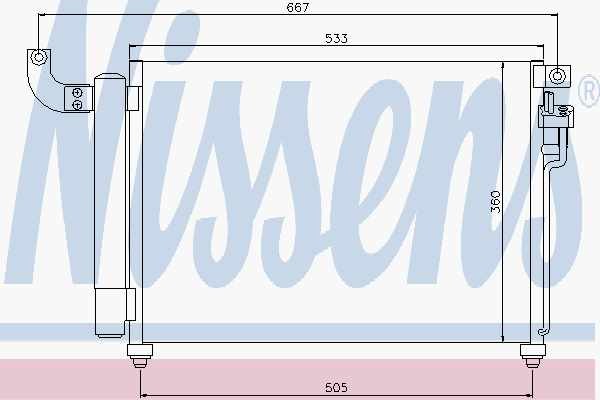 фото №1, Радиатор кондиционера с осушитель kia
