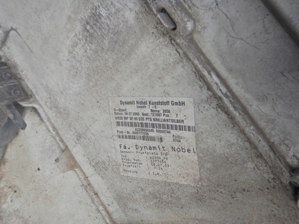 фото №8, Mercedes klasa s w220 бампер задняя задний pdc