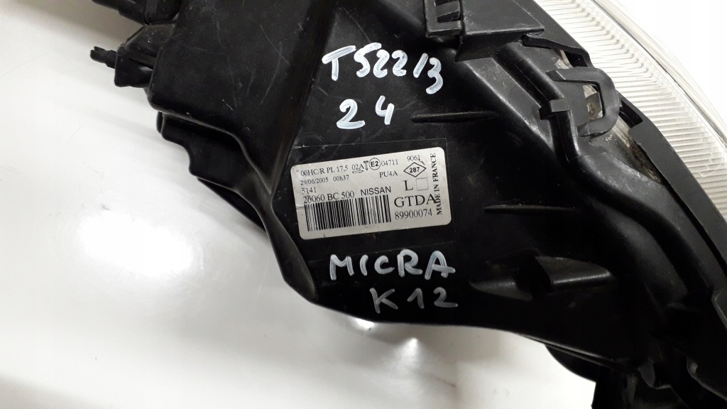 фото №14, Micra k12 03-07 лампа ліва перед 26060bc500